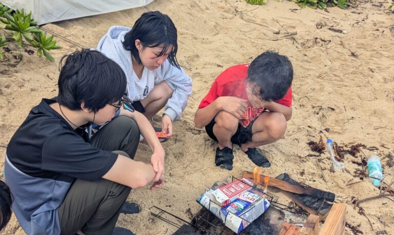 無人島脱出の裏側の話：保護者との連携